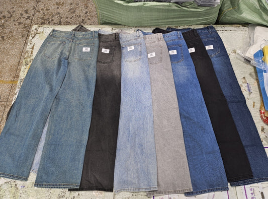 Women's American-style Retro Low Waist Straight Jeans