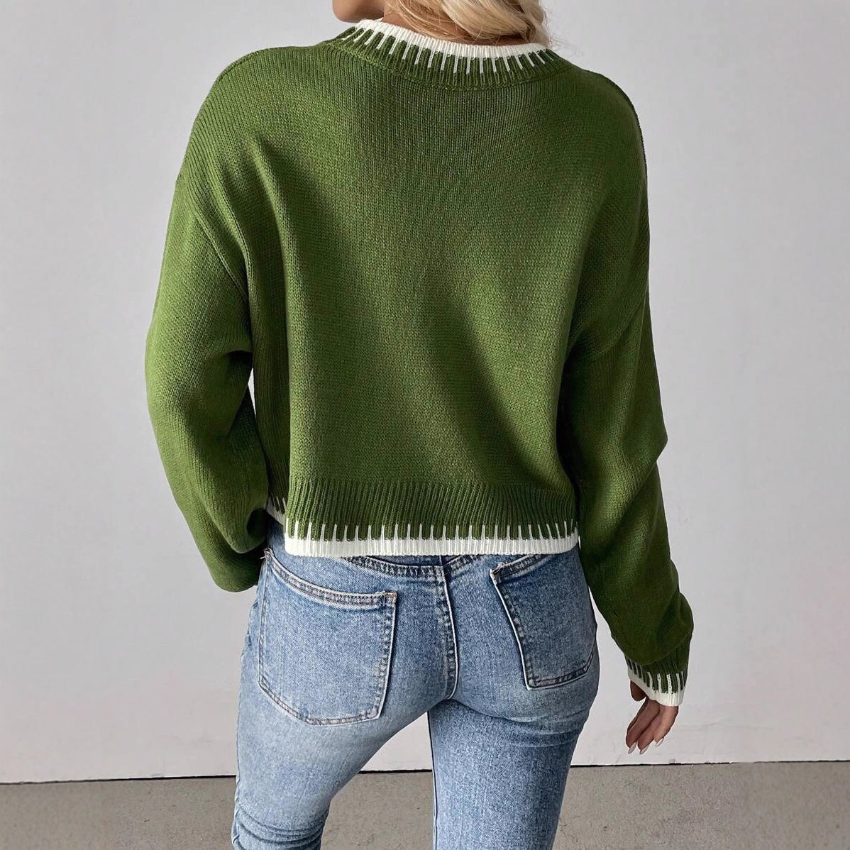 Strikmoderne Individuel Afslappet Løs Sweater