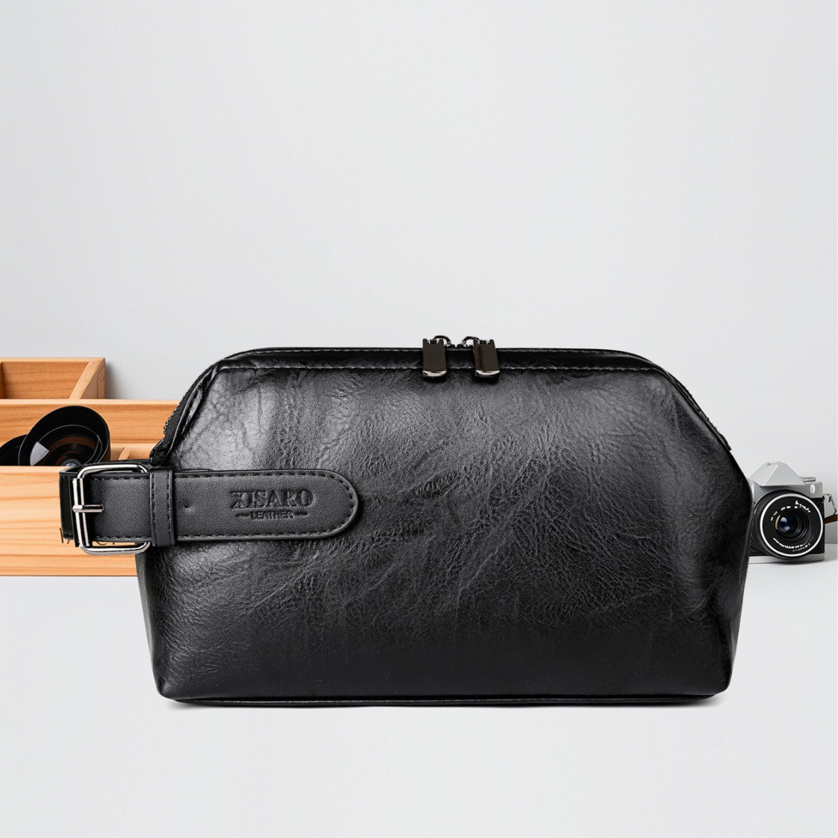 Large Capacity Business Casual Men's Soft Leather Handbag