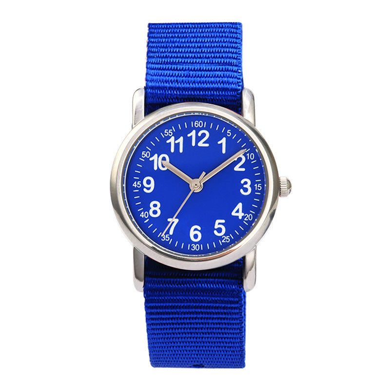 Primary School Student Watch Fashion Woven One-piece Cute Children's Waterproof Quartz Watch