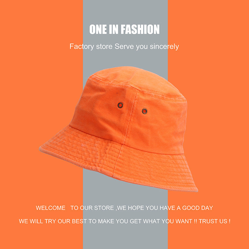 Female Fluorescent Sunscreen Fisherman Hat