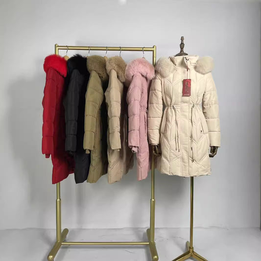 Winter Down Cotton Jacket Women's Mid-length