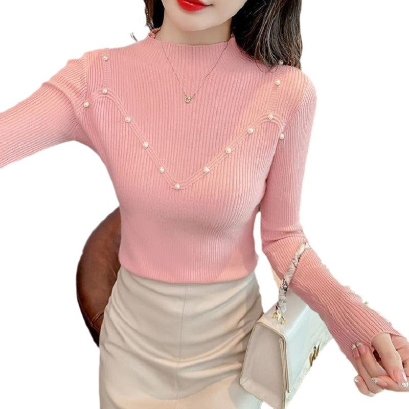 Slim Bottoming Shirt Women's Tight High Sense