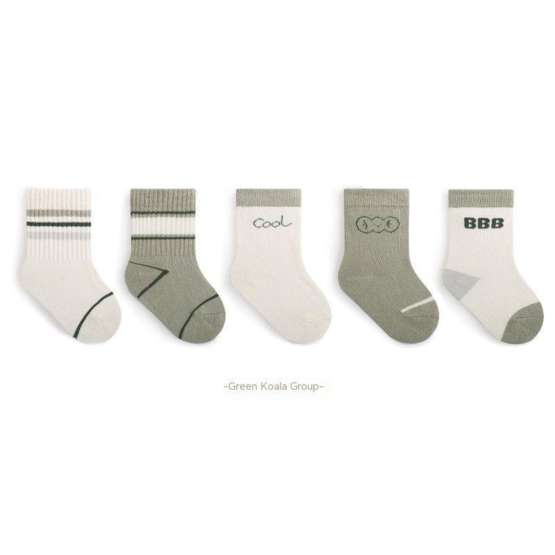 Children's Preppy Style Striped Cotton Socks