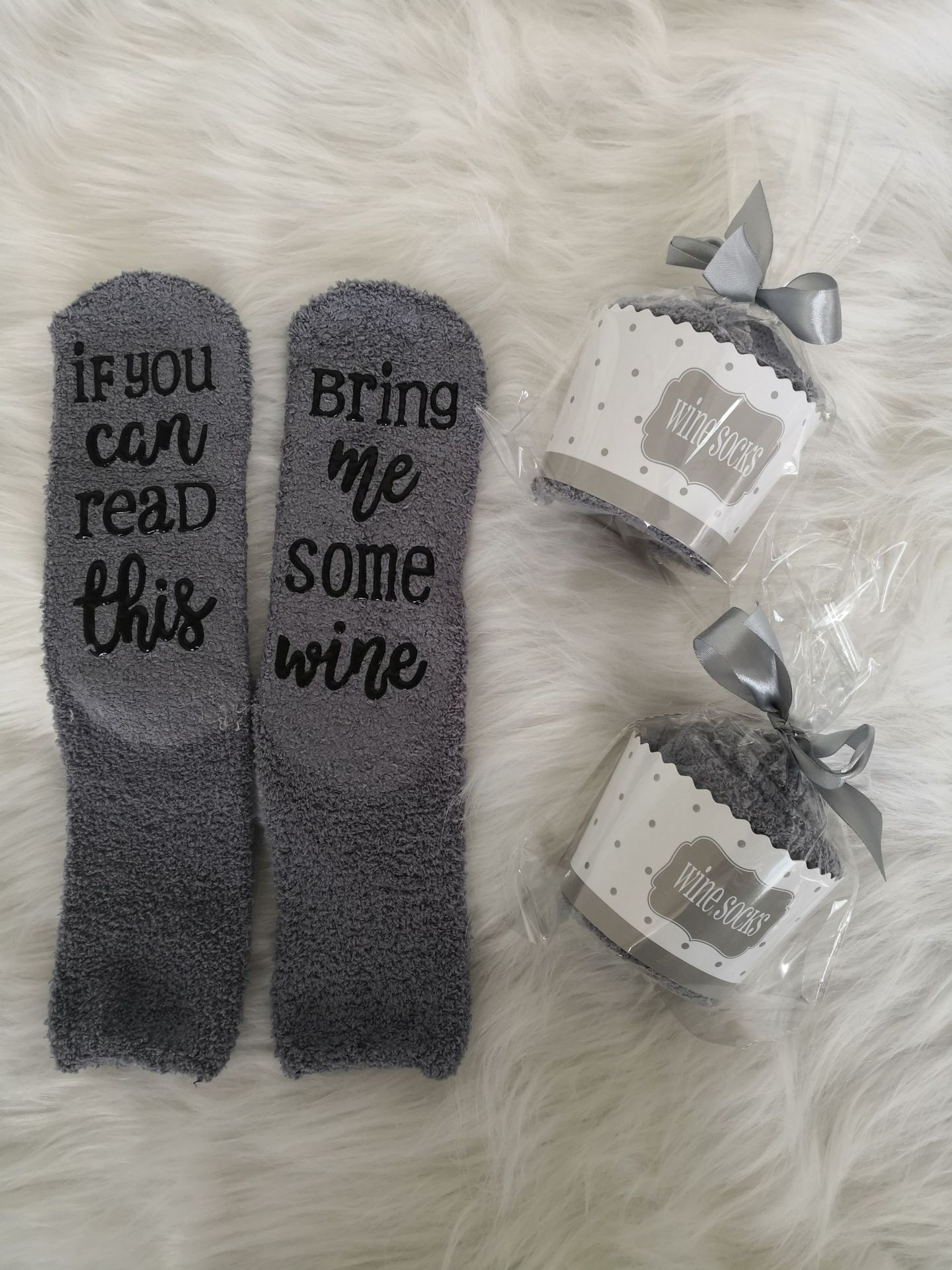 Casual Women's Letter Printed Coral Fleece Cake Socks