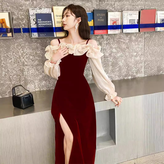 Chinese-style Wedding Dress For Annual Gala And Banquet