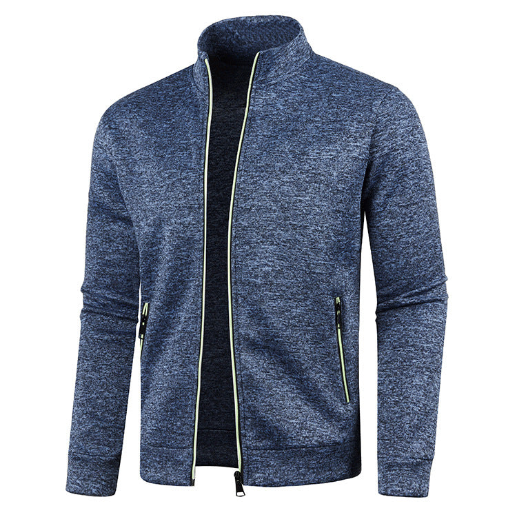 Men's Long Zipper Knitted Jacket