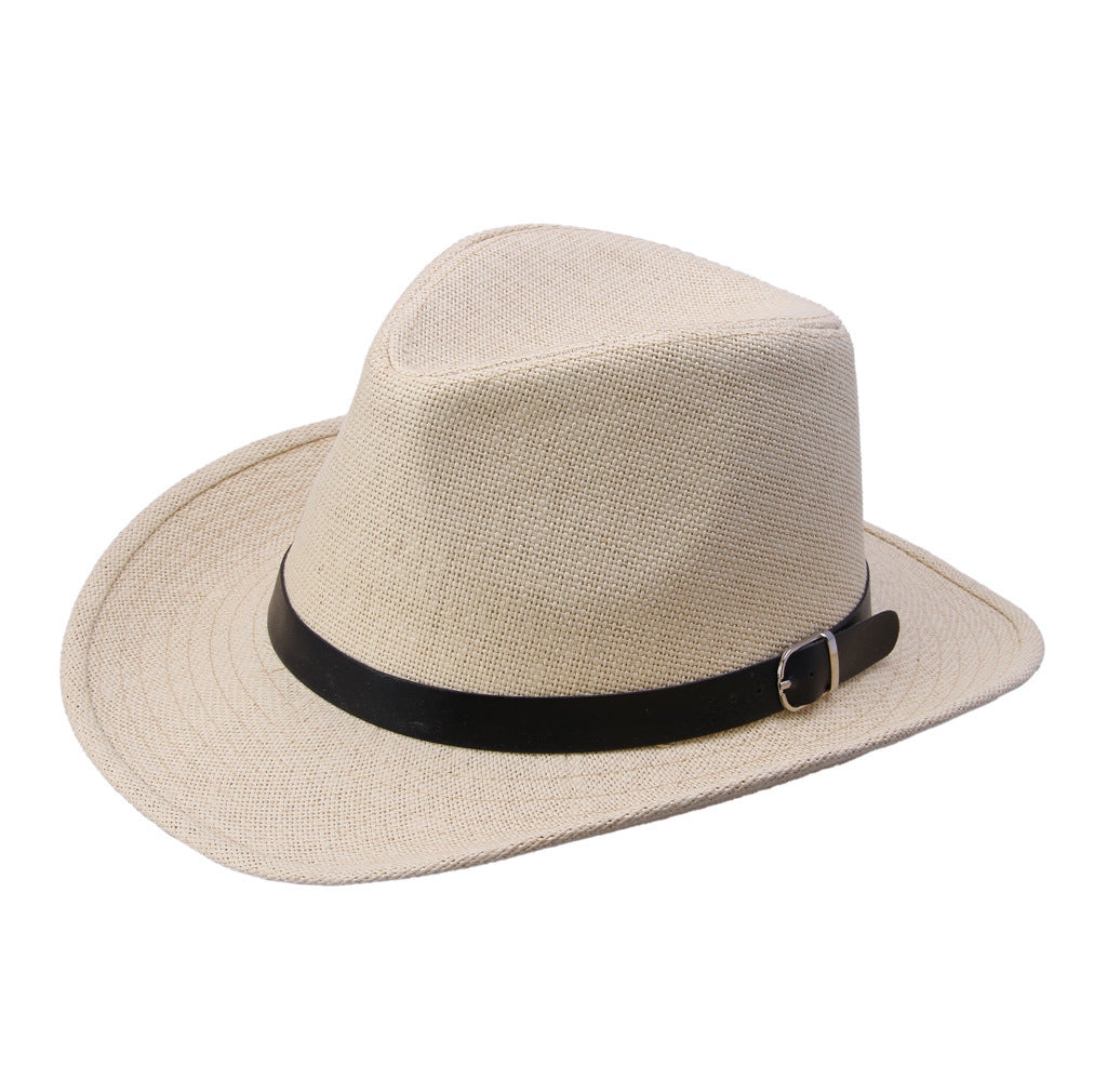 European And American Jazz Outdoor Shade Foldable Straw Hat