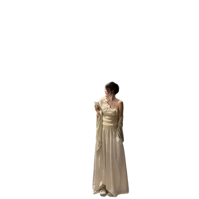 Three-dimensional Flower Shoulder Hook Flower Hollow Knitted All-matching Sling