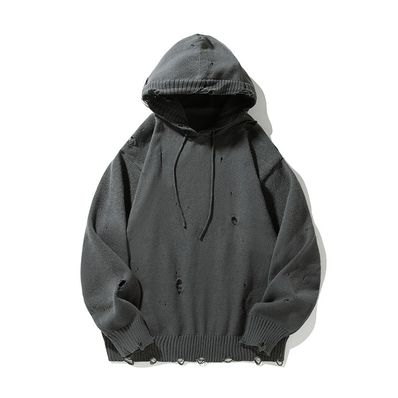 Fashion Personality Hollow Out Knitwear Men's Sweater