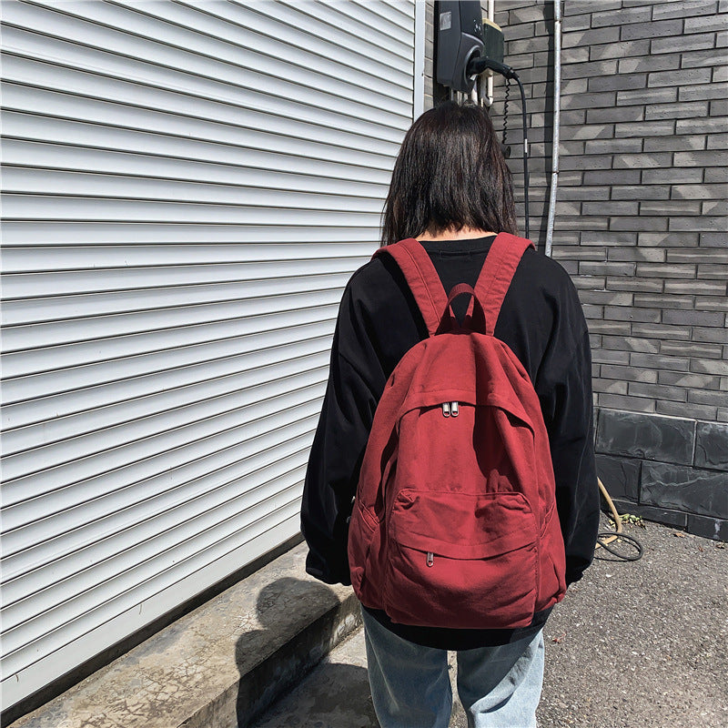 Leisure Backpack Women's Washable Canvas