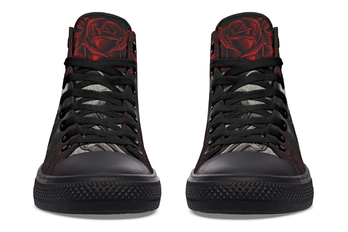 Printed Couple High-top Canvas Shoes