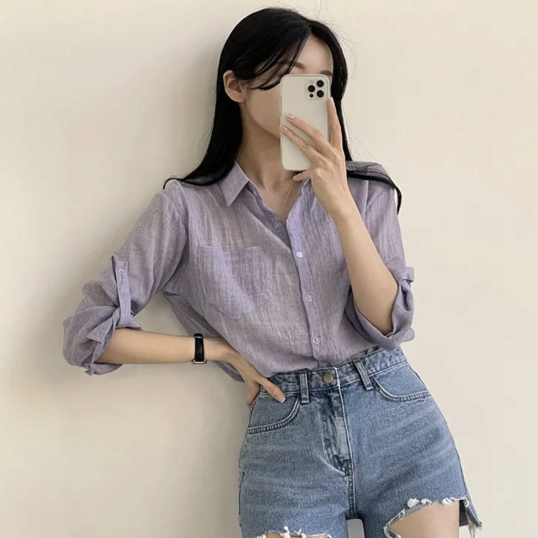 Women's Long-sleeved Sun-proof Lightweight Blouse
