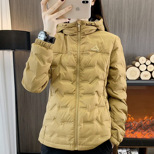 Down Jacket Women's Outdoor Sports And Casual Warm Hooded Top