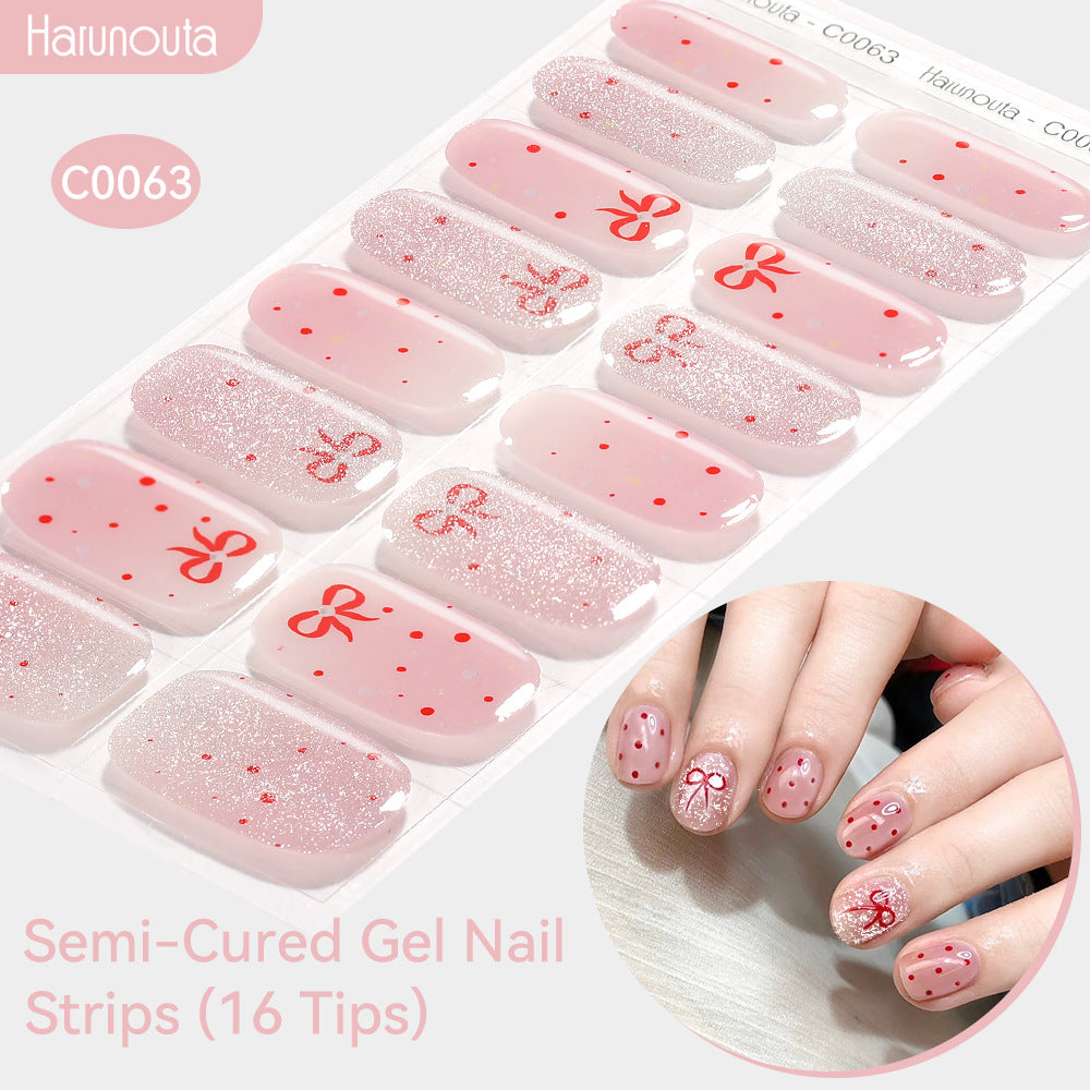 Nail Stickers UV Gel Nail Sticker Semi-curing