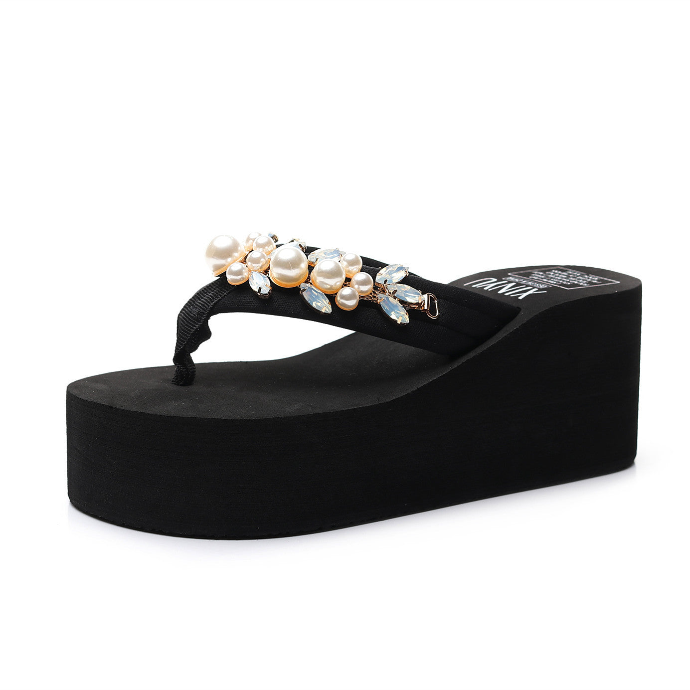 High-heeled Flip-flops Women's Summer