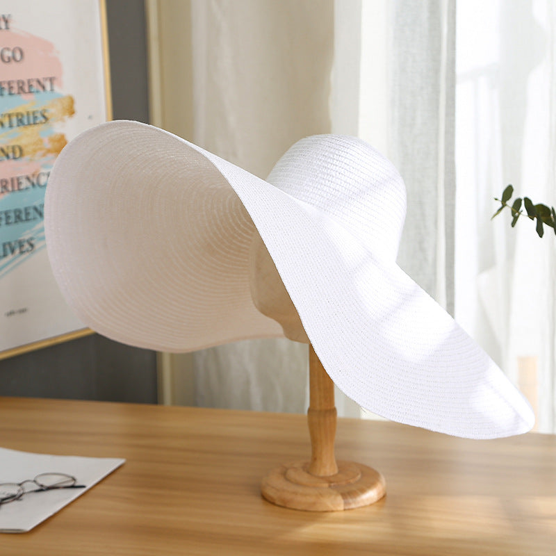Women's Casual Large Brim Light Board Sunshade Hat