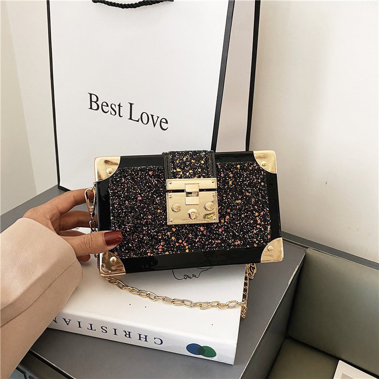 Personalized Gradient Color Sequins Ladies Chain Pouch