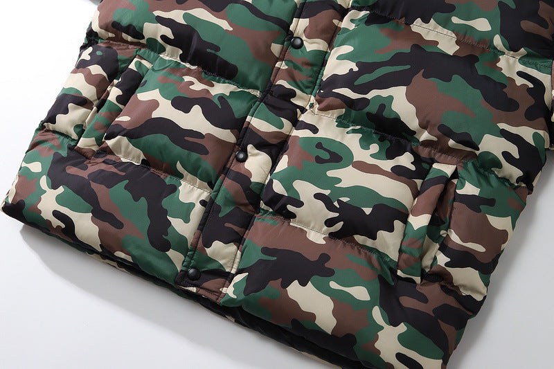 Camouflage Bread Coat Cotton Coat Men's National Trendy Brand