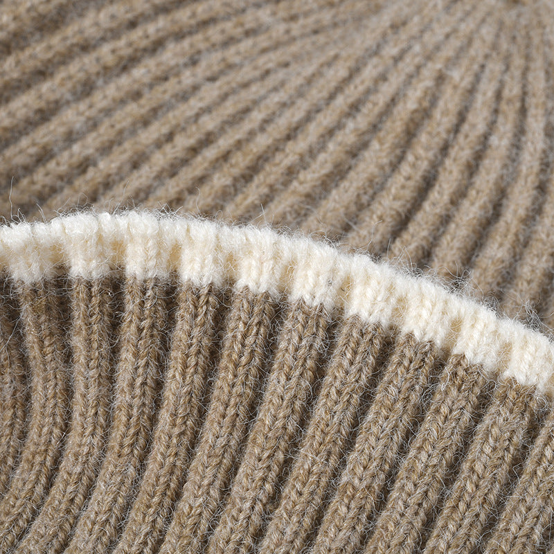Simple Warm Thickened Knitted Hat