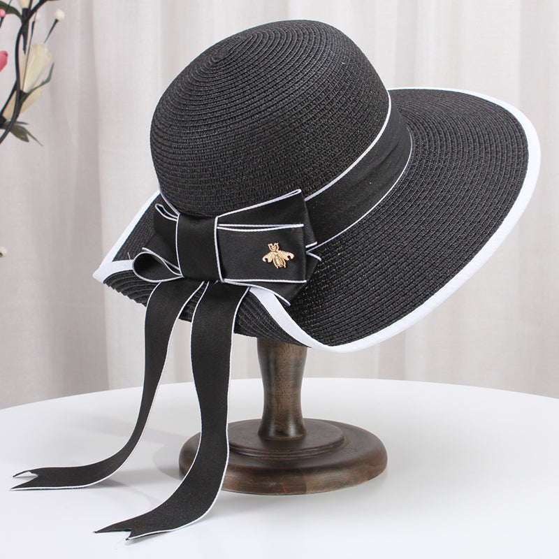 Summer Korean Bowknot Straw Hat
