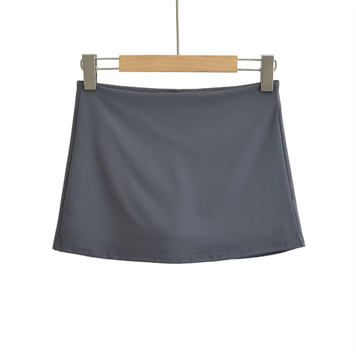 Slim Fit Stretch Retro Sports Low Waist Skirt For Women