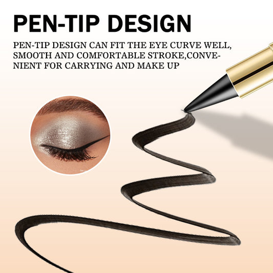 Womens Quick-drying Waterproof, Easy-to-apply Smudge-proof Eyeliner Cream