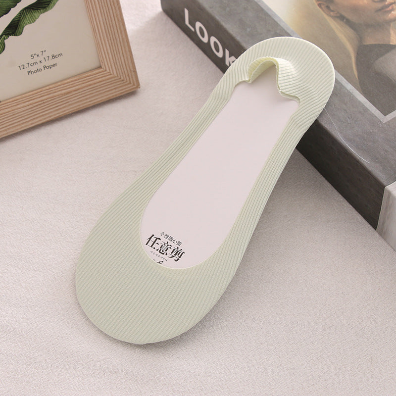 Women's Summer Non-slip Cotton Bottom Breathable Shallow Mouth Ice Stockings