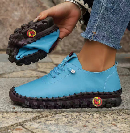 Beef Tendon Soft Bottom Mom Shoes Women's Plus Size Handmade Stitching