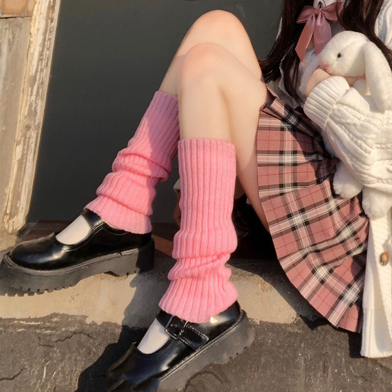 Sister Knitted White Wool Socks Girl