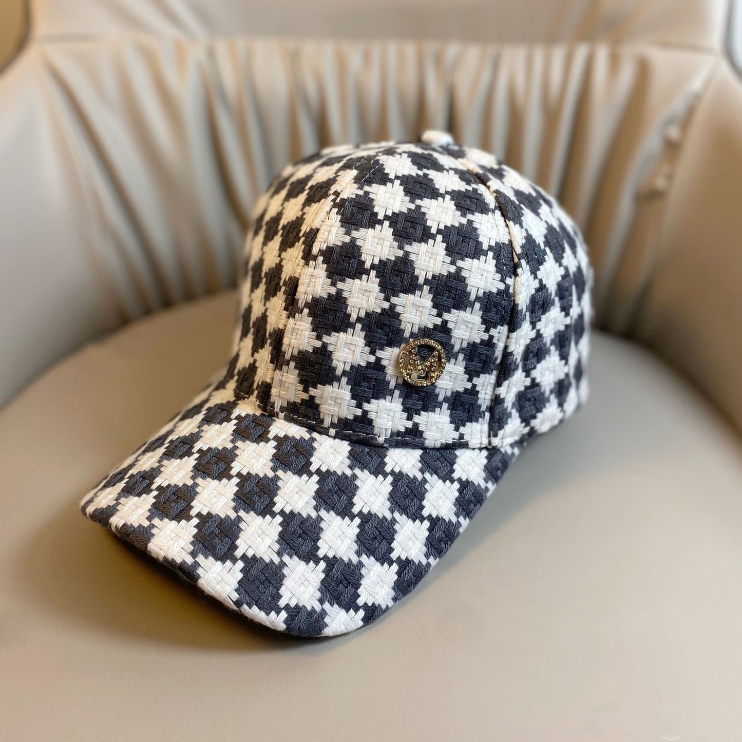 Sunshade Striped Plaid Baseball Hat