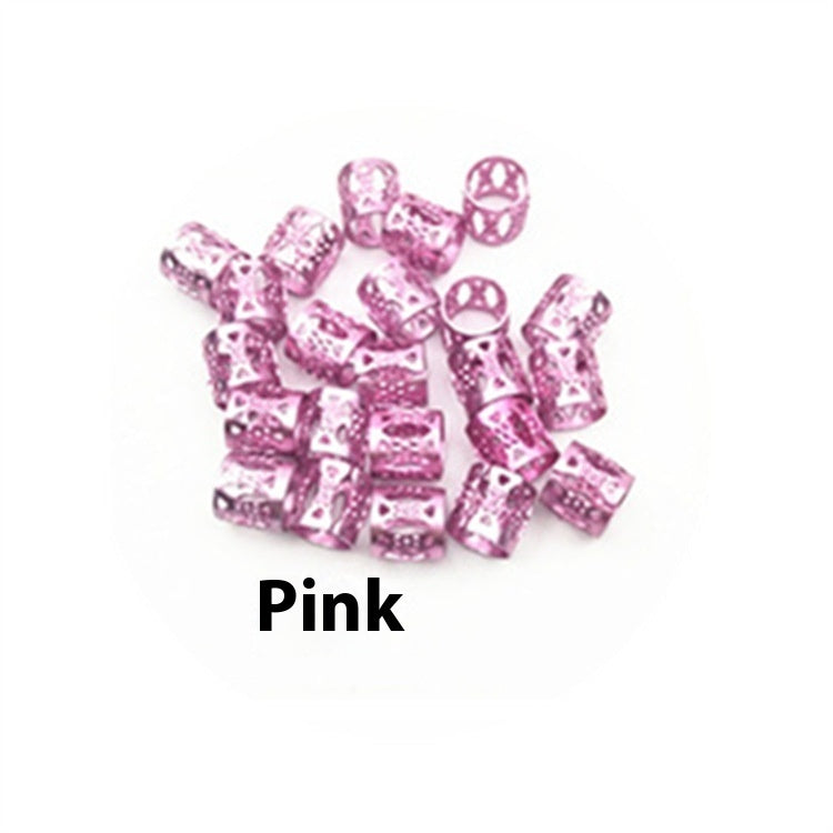 Braid Special Hair Ring Hair Clip Flower Bead Tube African Twist Hair Accessories Hollow Ring