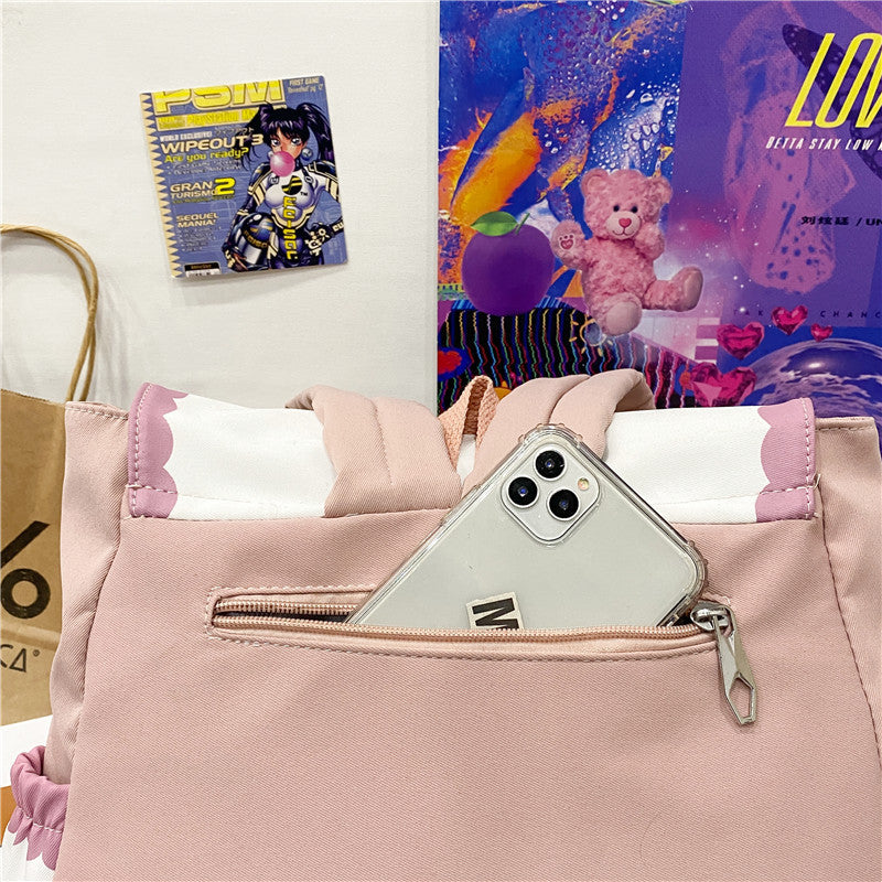 Summer Female Nylon Shoulder Bag Sweet Rabbit Crossbody Bags