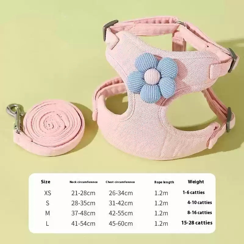 Cat Pulling Rope Anti Breaking Loose Special For Going Out Cat Rope Vest Style