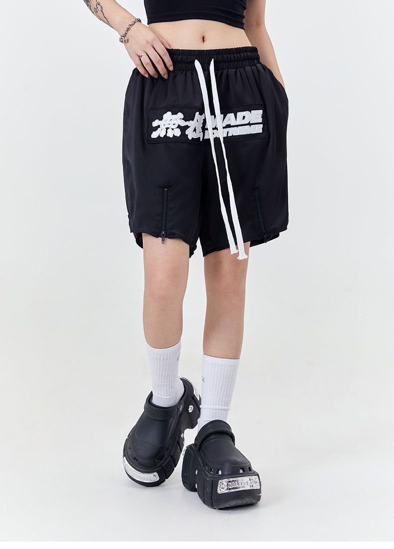 Retro Street Wuji Men's Letter Fashion Shorts