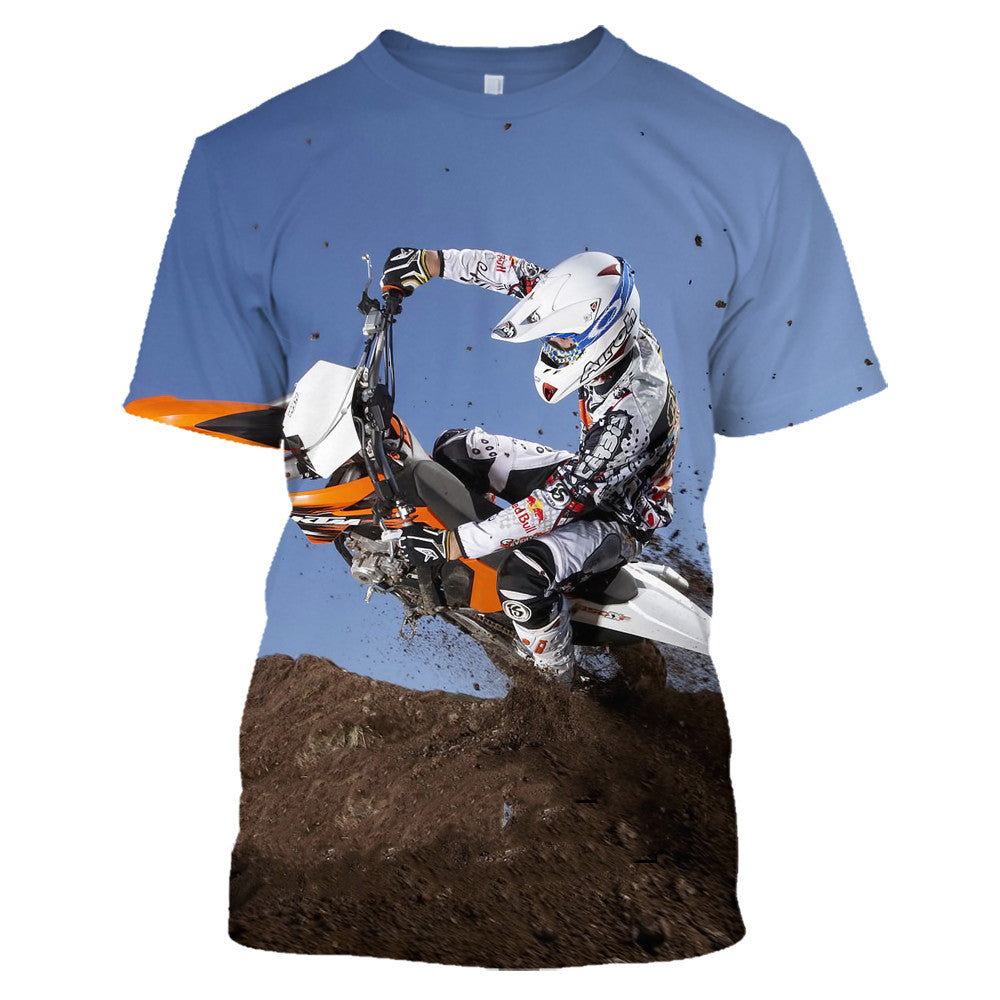 3D Digital Printing Men's Short Sleeve Casual T Shirt