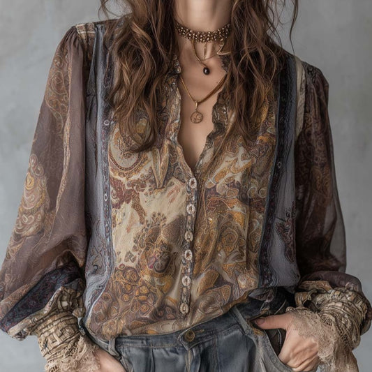 Casual, Loose-fitting Shirt In European And American Style