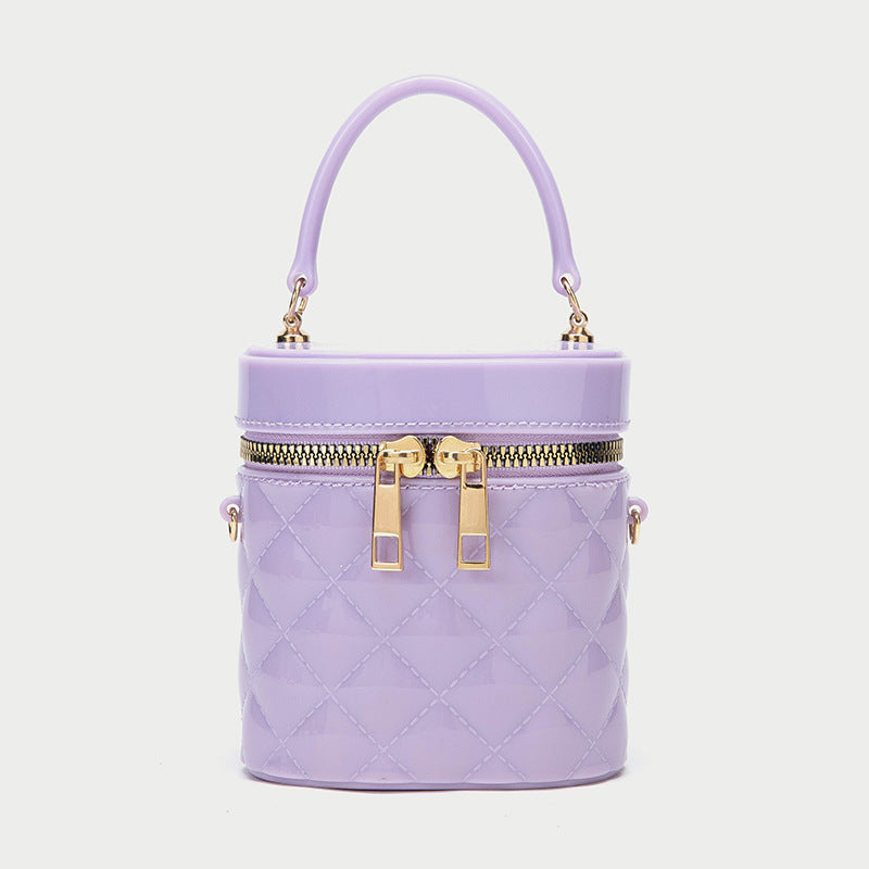 New Jelly Bag Women's Shoulder Messenger Bucket Bag