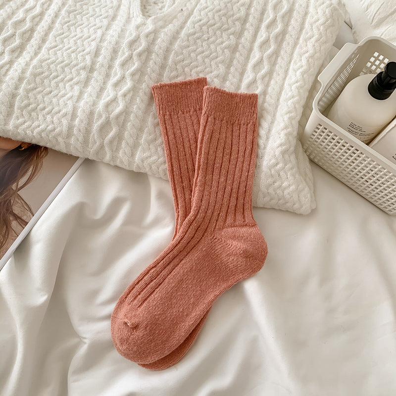 Women's Warm Wool Socks Fleece-lined