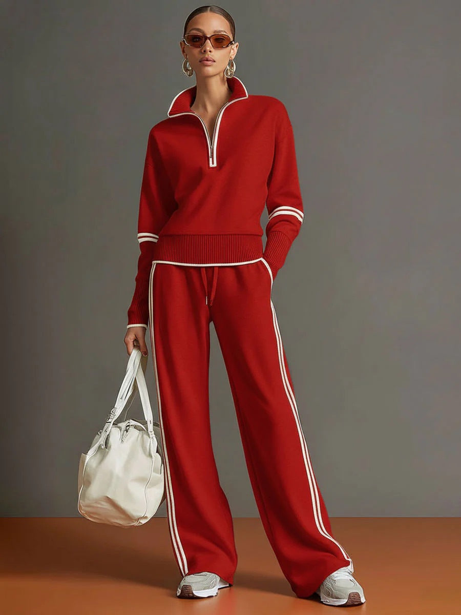 Women's Casual Fashionable Sports Long-Sleeve Suit