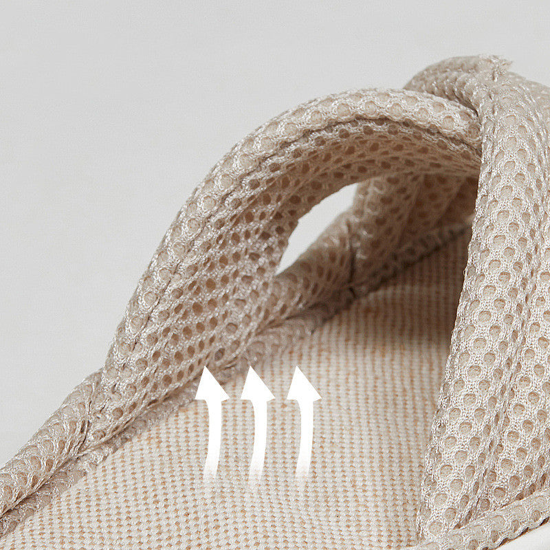 Women's High-end Couple's Fashion And Elegant Linen Slippers
