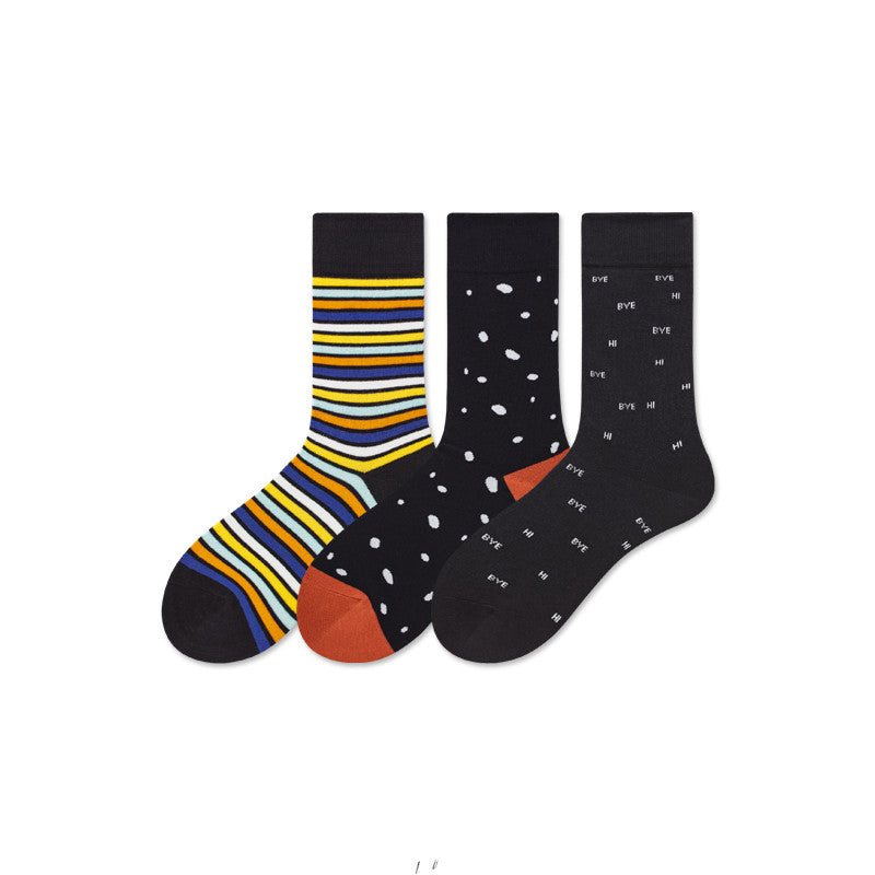 Spring And Summer Socks Trend Skateboarding Socks Cotton Stockings College Style Cotton Striped Socks