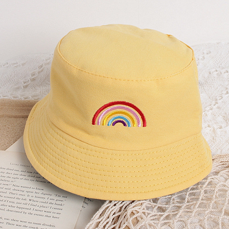 Children's Rainbow Bucket Hat Sun-proof