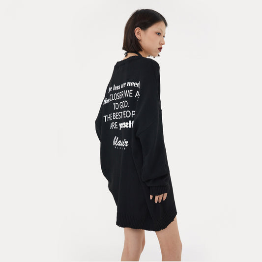 Destroyed And Worn Sweater, Men And Women