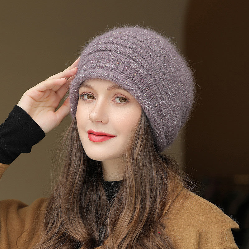 Autumn And Winter New Knitted Hat Women's Wool Warm