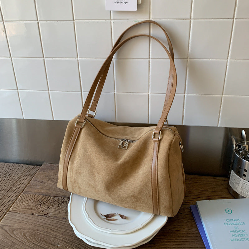Women's Suede Shoulder Large-capacity Crossbody Bag