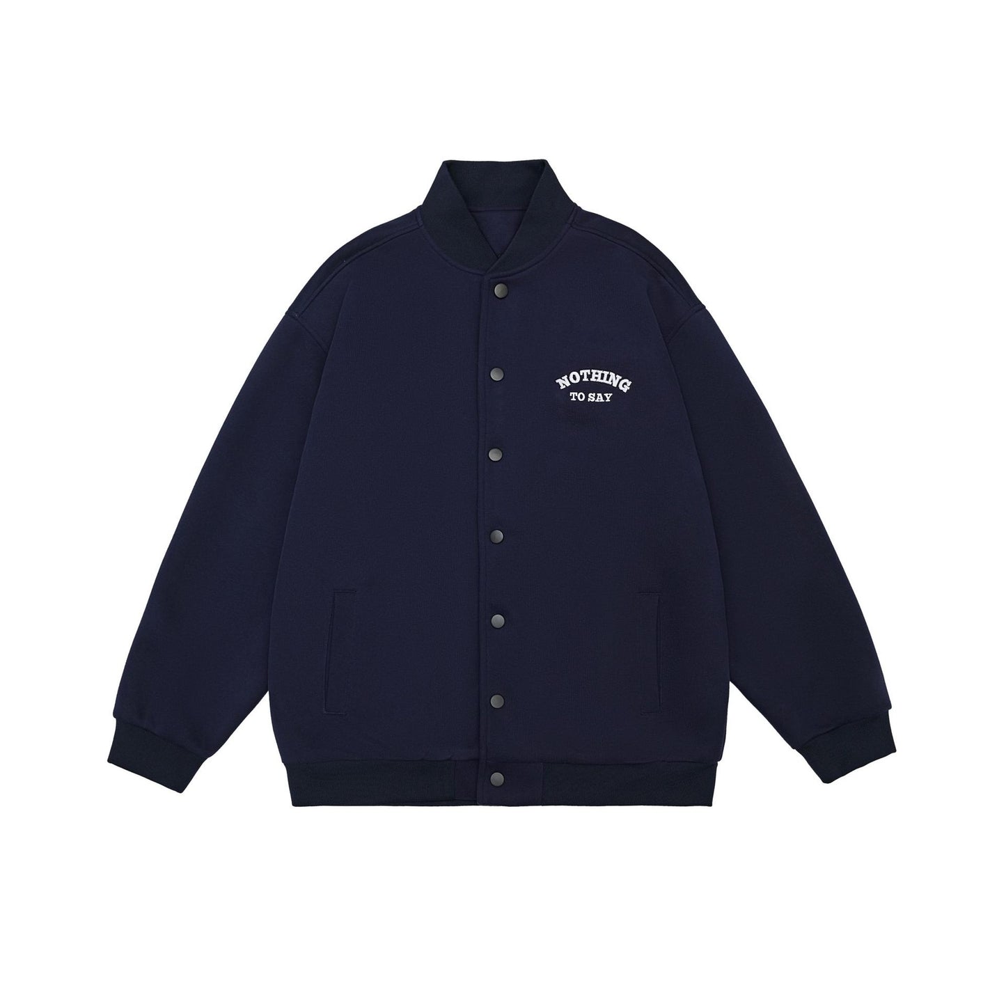 Loose Letter Embroidery Couple Models Coat Top