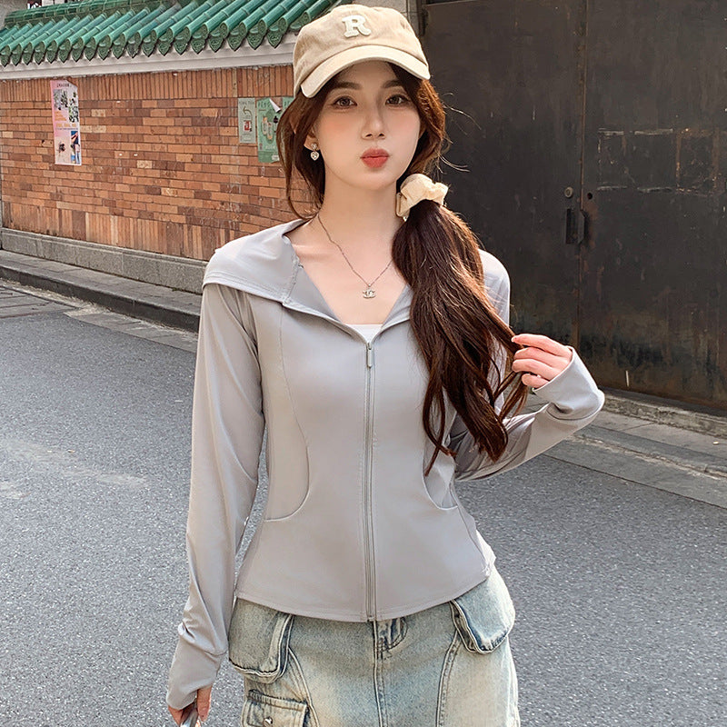 H829 Pocket Summer Outdoor Ice Silk Sun Protection Clothing