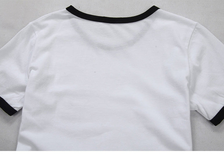 Loose Cotton Bumper Printed Top Spring And Summer Base Layer