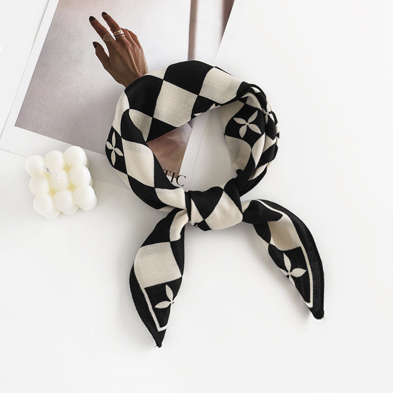 Printed 65cm Kerchief Scarf Shawl